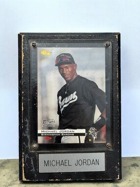Michael Jordan Vintage Sports Plaque and Card